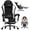 Velvet/White, variant on Gaming Chair Velvet Fabric Pocket Spring Cushion,Reclining Gamer Chair,Ergonomic Game Chair with Footrest,Headrest,Red