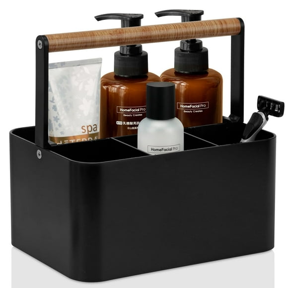 Organizador portátil Shower Caddy BYUNER para dormitorio y baño, negro