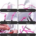 thumbnail image 3 of Funie 2Pcs Unisex Lazy Elastic No Tie Round Sneaker Shoe Replacement Lace Strings, 3 of 8