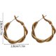 thumbnail image 2 of Pendientes De Plata De Ley Para Mujer, Pendientes De Aro Retorcidos, Pendientes De Aro Hipoalergénicos, Regalo Para Mujeres Y Niñas Advancent AP007445-02, 2 of 6