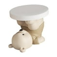 thumbnail image 4 of veasfak Table d'Appoint Statue d'Ours Table de Bout Table Basse Table d'Angle de Sofa pour Chambre Maison Brun, 4 of 9