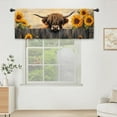 thumbnail image 6 of Farmhouse Deer Rustic Kitchen Curtains 27.5W x 39L Inch Cabin Lodge Country Forest Blue Wood Wooden Rod Pocket Short Small Window Treatment Drapes Decor 2 Panels, 6 of 6