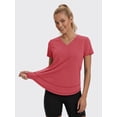 thumbnail image 4 of Rosvigor Womens Workout Tops V Neck Athletic T Shirts Comfy Exercise Shirts Loose Women Activewear for Gym Running Yoga, 4 of 7