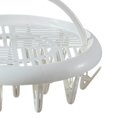 thumbnail image 4 of Round Drying Rack Clothes Hanger Plastic Round Laundry Hanger With Clips For Socks Underwear, 4 of 5
