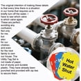 thumbnail image 3 of shiyou-12Pcs Utility Tag Set for Gas, Water, and Hot Water Shut Off Valves - Plastic Plumbing Identification Tags for Home, Business, Basement, Furnace Safety, 3 of 4