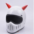thumbnail image 4 of Devil Horn Juego de 4 accesorios de decoración para casco de motocicleta - Accesorios personales de bocina suave Demon con ventosa de goma suave para motocros todoterreno, 4 of 5