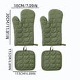 thumbnail image 2 of Oven Mitts and Pot Holders Set 4 Piece Heart Pattern Heat Resistant Cotton Kitchen Gloves for Baking Cooking Grilling and Serving Meals, 2 of 7