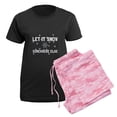 thumbnail image 5 of CafePress - Let It Snow Pajamas - Women's Short Sleeve Print T-Shirt and Pants Dark Cotton Pajama Set, 5 of 7