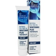 Desert Essence Natural Tea Tree Oil Whitening Plus Toothpaste, Cool Mint 6.25 oz