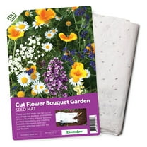 BloomingBulb Seed Mat - Easy to Plant and Grow Garden Seeds - Creates Fragrant, Vibrant Flower Garden (Cut Flower Bouquet Garden - 1 Mat)