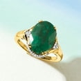 thumbnail image 4 of Ross-Simons 4.80 Carat Emerald Ring With Diamond Accents in 18kt Gold Over Sterling, Women's, Adult, 4 of 8