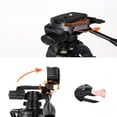 thumbnail image 4 of Camera Tripod with Wireless Remote, Heavy Duty for DSLR & Smartphone, Dual-Handle Triumph for Enhanced Control, Portable with Travel Bag, 4 of 6