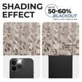 thumbnail image 4 of Superior Blackout Leaves Back Tab Curtains Set of 2, Light Filtering Curtain Panel Set, White-Copper, 52"W x 84"L, 4 of 9