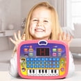 thumbnail image 3 of Baby Tablet Toy Creative Kids Tablet Toy with LED Screen Toddler Learning Pad with 8 Functions Interactive Toys Early Development Toy for Toddler Boys Girls Over 3+ Years Old, 3 of 11