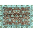 thumbnail image 1 of Ahgly Company Indoor Rectangle Abstract Light Blue Modern Area Rugs, 2' x 3', 1 of 4