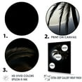 thumbnail image 3 of Designart "Ebony Evening'S Moonlit Palm Tree I" Palms & Palm Trees Floater Framed Canvas Wall Art, 3 of 5