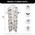 thumbnail image 6 of Xoenoiee Mushroom Print Womens Kimono Cardigans Half Sleeve Oversized Beach Cover Up Cape Open Front Swimwear Beachwear for Swimming Pool Beach Vacation, 6 of 7