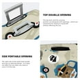 thumbnail image 5 of Easygdp Animals Driving Police Car Double-Sided Printed Elastic Suitcase Protective Cover,Invisible Zipper, Business Trip Luggage Cases,Washable And Resistant To Falling -Small, 5 of 9