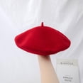 thumbnail image 1 of LinYooLi Ishihara Rimi Hat Vintage British Wool Beret Thick Japanese Painter Hat Korean Version Versatile Pumpkin Hat Girl, 1 of 9