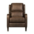 thumbnail image 5 of Tommy Hilfiger Eddington Modern Recliner Chair Brown Faux Leather, 5 of 10