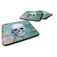 thumbnail image 1 of ""Caroline'S Treasures Juego De 4 Posavasos De Espuma Con Calavera Verde Azulado Del Día De Los Muertos 3,5 Multicolor"", 1 of 1