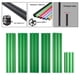 thumbnail image 5 of Perfiles de aluminio shamjiam 1515 riel lineal 200mm V0 V0.1 preperforados roscados anodizado Premium, 5 of 8
