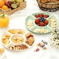 thumbnail image 7 of 5 Pcs Serving Platters, Unbreakable Snack Trays With 5 Sections, Reusable PP Serving Trays For Candy, Fruits, Nuts, Snacks, Perfect For Party And Entertaining, Dishwasher Safe, 7 of 7