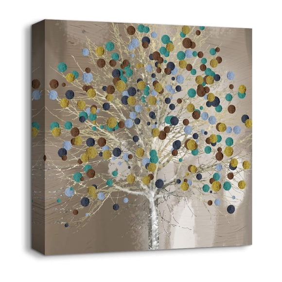 NWT Canvas Wall Art Beautiful Painting Trees Artwork for Home Prints Framed - 24x24 inches