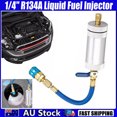 thumbnail image 2 of 1/4" R134A Liquid Fuel Injector 2Oz Oil/Dye Syringe Car Air Conditioner Refill, 2 of 4