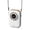 White, variant on Portable Neck Fan 3-in-1,Handheld & Waist Clip Personal Fan,Mini Turbo Cooling Fan with 7 Color Lights, 5 Speed Quiet Rechargeable Smal Fan for Girls Boys Travel Outdoor Sports(White)