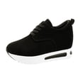 thumbnail image 1 of WEAIXIMIUNG Espadrilles Femmes Taille 10 Espadrilles Mode pour Femmes en Suède Bout Rond à Lacets Espadrilles Décontractées Confortables Chaussures à Plateforme, 1 of 9