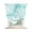 Mint, Aqua, White, variant on Beige Coral Coastal Tie Up Curtains for Kitchen Windows,Adjustable Rod Pocket Valance 63 Inch Long, Summer Nautical Ocean Beach Window Treatment Balloon Roman Blind Shade, 52" x 63"