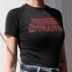 thumbnail image 2 of Camiseta de mujer Corta, delgada, cuello redondo, Top corto con letras impresas, Negro, M kenally AP001464-05B, 2 of 7