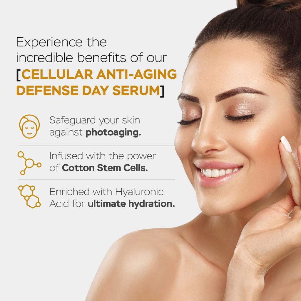 Vitasei Beauty Boost AM Facial Serum W/Cotton Stem Cells & Hyaluronic Acid, Anti Aging Serum for Women & Men, Photoaging Control Face Oil Moisturizer, Fine Lines & Wrinkles, 30 ml