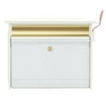 thumbnail image 3 of Gibraltar Mailboxes Mailsafe Medium Heavy Duty Locking Wall Mount Mailbox, White, 3 of 5