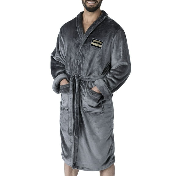 Men's The Northwest Group Charcoal New Orleans Saints Bathrobe