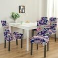 thumbnail image 2 of Colorful Artistic Paisley Vintage Dining Chair Covers 4 Pack Bohemian Floral Ethnic Retro Washable Polyester Stretch Slipcovers Removable Protector for Elegant Home, 2 of 6
