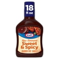 thumbnail image 3 of (12 pack) Kraft Sweet & Spicy Slow-Simmered Barbecue Sauce, 18 oz Bottle, 3 of 16