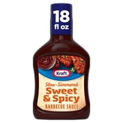 Kraft Sweet & Spicy Slow-Simmered Barbecue Sauce, 18 oz Bottle