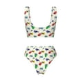 thumbnail image 5 of Daiia Cartoon Sea Turtle Women's Bikini Set Two Piece Swimsuit High Waisted Bikini Adjustable Straps Bikini Perfect for Beach, Pool, and Summer Vacation-XX-Large, 5 of 9