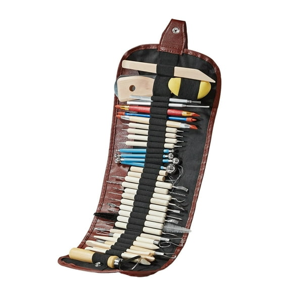 SHENERDA Clay Sculpting Tools Pottery Air Dry Clay Modeling Tools Set for Adults 36 Pieces Ceramic Art Craft Supplies for Carving Molding Drawing Shaping Dotting expedient