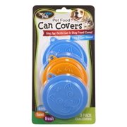 Bow Wow Pals 8813 Pet Food Can Cover, For Use With Cat and Dog Food Cans, Plastic, Assorted
