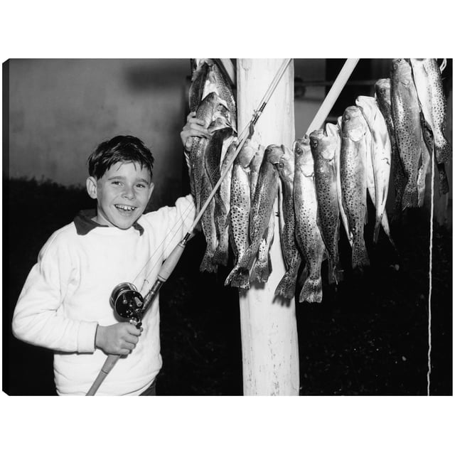 Cuadro Decorativo - Retro Boy Big Catch