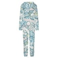 thumbnail image 5 of Cinnamoroll Unisex Onesie Pajamas Zipper Jumpsuit Hooded One Piece Sleepwear for Family Mens Womens, 5 of 8