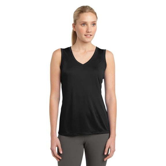 Sport-Tek Women’S Sleeveless Posicharge Competitor V-Neck Tee. Lst352.