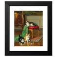 thumbnail image 2 of Léon Huber 20x24 Black Modern Framed Museum Art Print Titled - The Little Favorites, 2 of 5