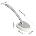 thumbnail image 4 of Fiudx Cepillo Ergonómico para Fregar, Mango Ergonómico, Cabezal de Esponja Suave Multifuncional, Uso En Seco y Húmedo, Limpiador de Vidrios para Baño, Agarre Cómodo, Duradero, Tamaño 34,5 X 9 X 12 Cm, 4 of 7