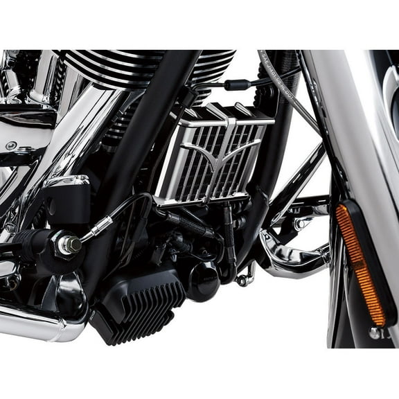 Kuryakyn Chrome Oil Cooler Cover for 2014-2023 Indian Models (5640)