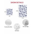 thumbnail image 7 of Navy Blue Coastal Kitchen Dish Towels for Drying Dishes Set of 3, Coral Starfish Seaside Summer Beach Waffle Weave Microfiber Hand Tea Bathroom Towels Quick Dry & Absorbent Towel 15.7x23.6, 7 of 7