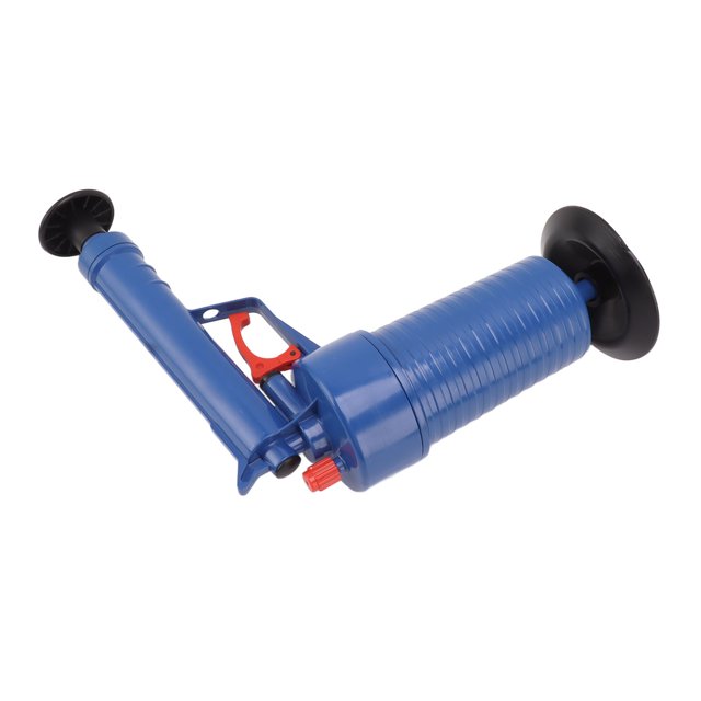 Tubo De émbolo Para Inodoro, Desatascador De Desagüe De Alta Presión, 4 Tapones De Goma, Duradero, Azul Oscuro Para Lavabos Y Baños